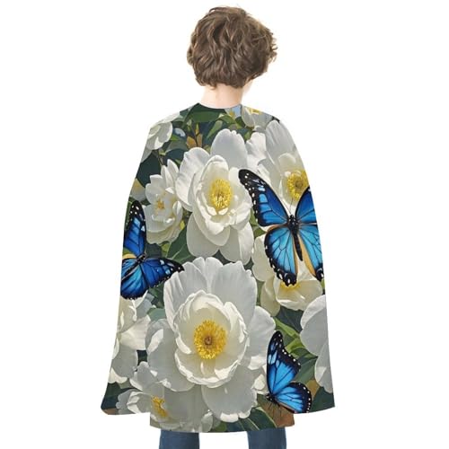 NONHAI Blauer Schmetterlings-Umhang für Damen und Herren, wendbarer Umhang, Halloween-Umhang, Halloween-Kostüme, Erwachsenen-Umhang für Cosplay-Party NONHAI Blauer Schmetterlings-Umhang für Damen und Herren, wendbarer Umhang, Halloween-Umhang, Halloween-Kostüme, Erwachsenen-Umhang für Cosplay-Party von NONHAI