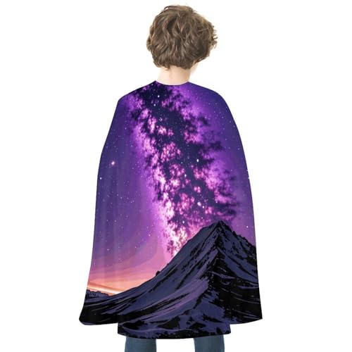 NONHAI Lila Sternenhimmel Umhang für Damen und Herren, wendbarer Umhang, Halloween-Umhang, Halloween-Kostüme, Erwachsenen-Umhang für Cosplay-Party NONHAI Lila Sternenhimmel Umhang für Damen und Herren, wendbarer Umhang, Halloween-Umhang, Halloween-Kostüme, Erwachsenen-Umhang für Cosplay-Party von NONHAI