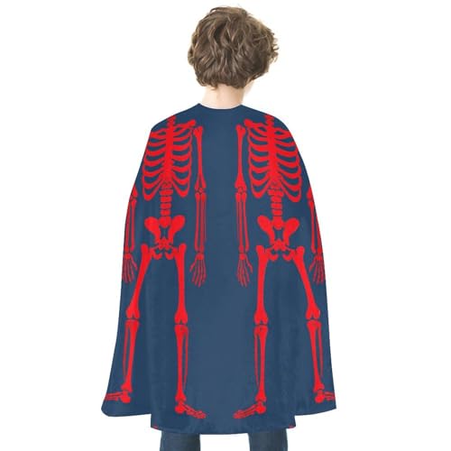 NONHAI Roter Skelettumhang für Damen und Herren, wendbarer Umhang, Halloween-Umhang, Halloween-Kostüme, Erwachsenen-Umhang für Cosplay-Party NONHAI Roter Skelettumhang für Damen und Herren, wendbarer Umhang, Halloween-Umhang, Halloween-Kostüme, Erwachsenen-Umhang für Cosplay-Party von NONHAI