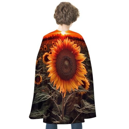NONHAI Sonnenuntergang Sonnenblumen-Umhang für Damen und Herren, wendbarer Umhang, Halloween-Umhang, Halloween-Kostüme, Erwachsenen-Umhang für Cosplay-Party NONHAI Sonnenuntergang Sonnenblumen-Umhang für Damen und Herren, wendbarer Umhang, Halloween-Umhang, Halloween-Kostüme, Erwachsenen-Umhang für Cosplay-Party von NONHAI