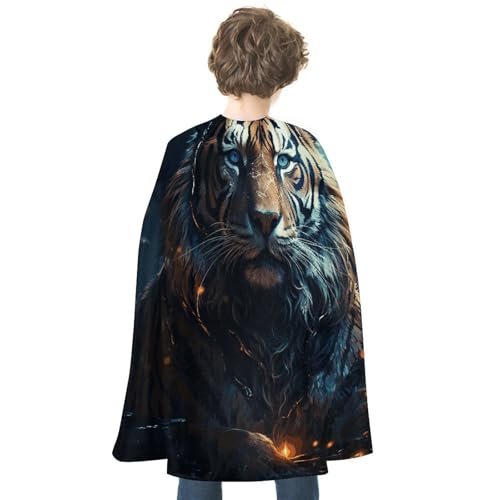 NONHAI Tiger Umhang für Damen und Herren, wendbarer Umhang, Halloween-Umhang, Halloween-Kostüme, Erwachsenen-Umhang für Cosplay-Party NONHAI Tiger Umhang für Damen und Herren, wendbarer Umhang, Halloween-Umhang, Halloween-Kostüme, Erwachsenen-Umhang für Cosplay-Party von NONHAI
