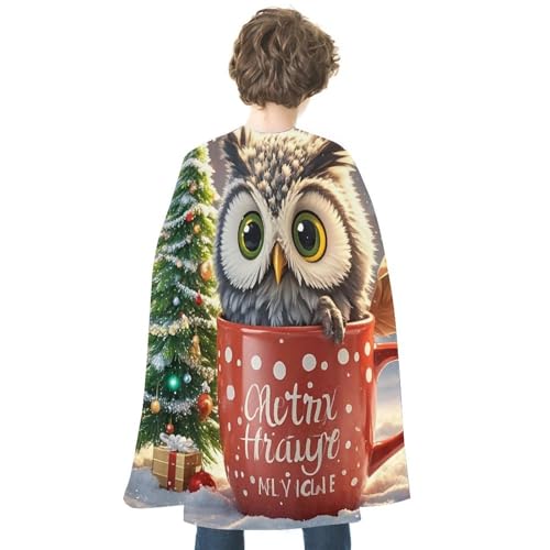 NONHAI Umhang mit Eulen-Motiv, wendbarer Umhang für Damen, Herren, Halloween-Umhang, Halloween-Kostüme, Erwachsenen-Umhang für Cosplay-Party NONHAI Umhang mit Eulen-Motiv, wendbarer Umhang für Damen, Herren, Halloween-Umhang, Halloween-Kostüme, Erwachsenen-Umhang für Cosplay-Party von NONHAI