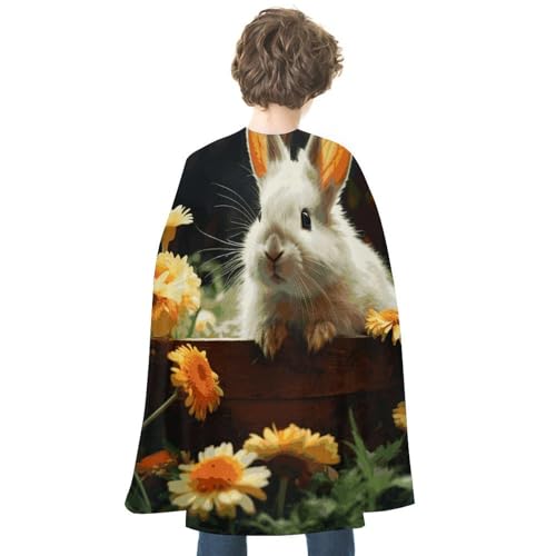NONHAI Umhang mit Hasen und Blumen für Damen und Herren, wendbarer Umhang, Halloween-Umhang, Halloween-Kostüme, Erwachsenen-Umhang für Cosplay-Party NONHAI Umhang mit Hasen und Blumen für Damen und Herren, wendbarer Umhang, Halloween-Umhang, Halloween-Kostüme, Erwachsenen-Umhang für Cosplay-Party von NONHAI