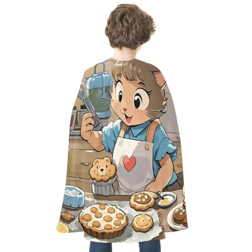 NONHAI Umhang mit Katzenkeksen für Damen und Herren, wendbarer Umhang, Halloween-Umhang, Halloween-Kostüme, Erwachsenen-Umhang für Cosplay-Party NONHAI Umhang mit Katzenkeksen für Damen und Herren, wendbarer Umhang, Halloween-Umhang, Halloween-Kostüme, Erwachsenen-Umhang für Cosplay-Party von NONHAI