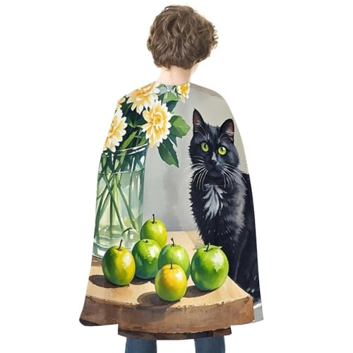NONHAI Umhang mit Katzenmotiv für Damen und Herren, wendbarer Umhang, Halloween-Umhang, Halloween-Kostüme, Erwachsenen-Umhang für Cosplay-Party NONHAI Umhang mit Katzenmotiv für Damen und Herren, wendbarer Umhang, Halloween-Umhang, Halloween-Kostüme, Erwachsenen-Umhang für Cosplay-Party von NONHAI