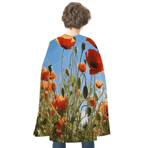 NONHAI Umhang mit Mohnblumen, für Damen und Herren, wendbar, Halloween-Umhang, Halloween-Kostüme, Erwachsenen-Umhang für Cosplay-Party NONHAI Umhang mit Mohnblumen, für Damen und Herren, wendbar, Halloween-Umhang, Halloween-Kostüme, Erwachsenen-Umhang für Cosplay-Party von NONHAI