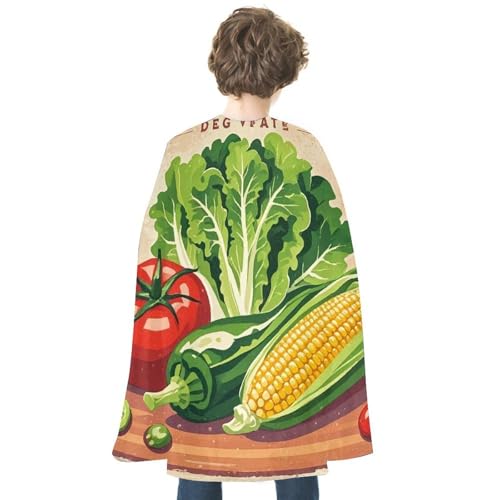 NONHAI Umhang mit Vintage-Gemüse für Damen und Herren, wendbar, Halloween-Umhang, Halloween-Kostüme, Erwachsenen-Umhang für Cosplay-Party NONHAI Umhang mit Vintage-Gemüse für Damen und Herren, wendbar, Halloween-Umhang, Halloween-Kostüme, Erwachsenen-Umhang für Cosplay-Party von NONHAI