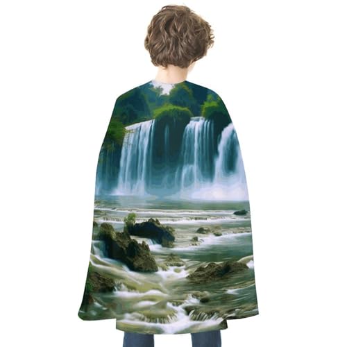NONHAI Umhang mit Wasserfalllandschaft für Damen und Herren, wendbarer Umhang, Halloween-Umhang, Halloween-Kostüme, Erwachsenen-Umhang für Cosplay-Party NONHAI Umhang mit Wasserfalllandschaft für Damen und Herren, wendbarer Umhang, Halloween-Umhang, Halloween-Kostüme, Erwachsenen-Umhang für Cosplay-Party von NONHAI