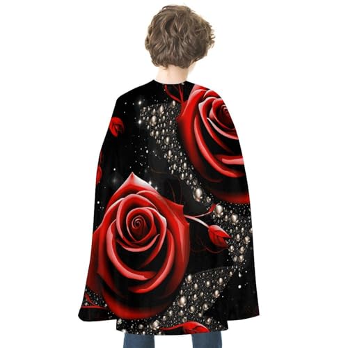 NONHAI Umhang mit roten Rosen und Sternen für Damen und Herren, wendbar, Halloween-Umhang, Halloween-Kostüme, Erwachsenen-Umhang für Cosplay-Party NONHAI Umhang mit roten Rosen und Sternen für Damen und Herren, wendbar, Halloween-Umhang, Halloween-Kostüme, Erwachsenen-Umhang für Cosplay-Party von NONHAI
