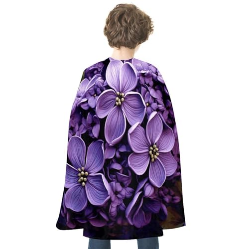 NONHAI Umhang mit violettem Blumenmuster, wendbar, Halloween-Umhang, Halloween-Kostüme, Erwachsenen-Umhang für Cosplay-Party NONHAI Umhang mit violettem Blumenmuster, wendbar, Halloween-Umhang, Halloween-Kostüme, Erwachsenen-Umhang für Cosplay-Party von NONHAI