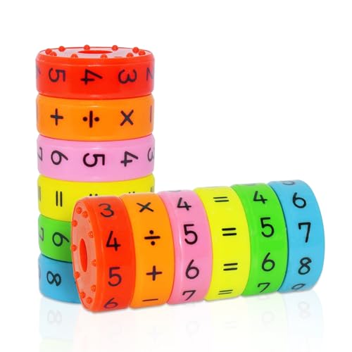 NOOLY 2 Stück Magnetisches Lernspielzeug, Magnetisches Mathe Spielzeug Für 3+ Jahre Alte Jungen Und Mädchen CXXXQ-01 von NOOLY