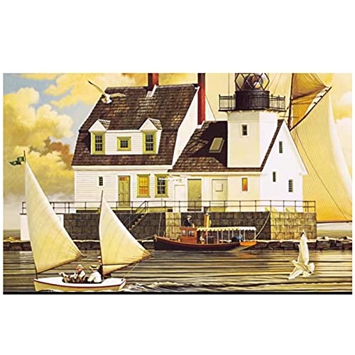 NOOLY 300 Teile Jigsaw Puzzle Educational Puzzle Spielzeug für Erwachsene und Kinder ab 3 Jahren 6505 (Pier Landschaft) von NOOLY