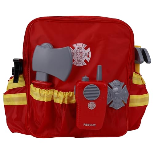 NOOLY 6 Stück Feuerwehr Ausrüstung Spielzeug-Set für 3 + Jahre alte Jungen und Mädchen FZGJ-01 von NOOLY