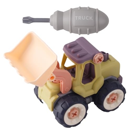 NOOLY DIY Montage Auto Spielzeug, Take Apart Baufahrzeug für 3 + Jahre alt Jungen und Mädchen CZGCC-01 (Bulldozer) von NOOLY