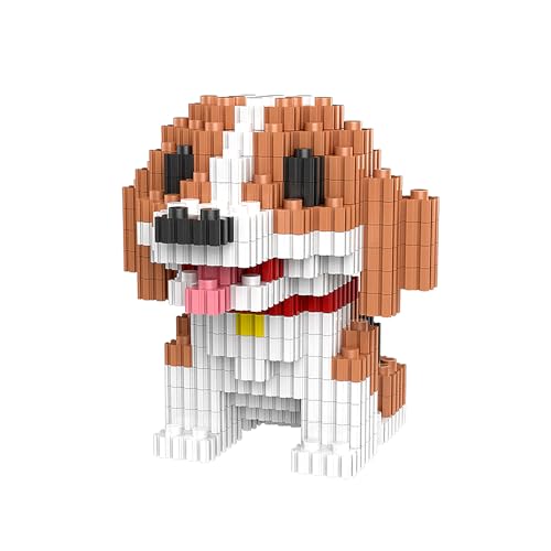 NOOLY Hund Serie Bausteine, Mini Bausteine Set Für Erwachsene Und Jungen Mädchen CLJM-01 (Beagle) von NOOLY