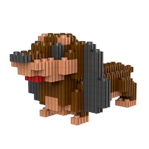 NOOLY Hund Serie Bausteine, Mini Bausteine Set Für Erwachsene Und Jungen Mädchen CLJM-01 (Dackel) von NOOLY