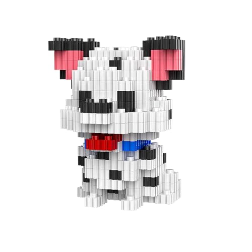 NOOLY Hund Serie Bausteine, Mini Bausteine Set Für Erwachsene Und Jungen Mädchen CLJM-01 (Fleckenhund) von NOOLY