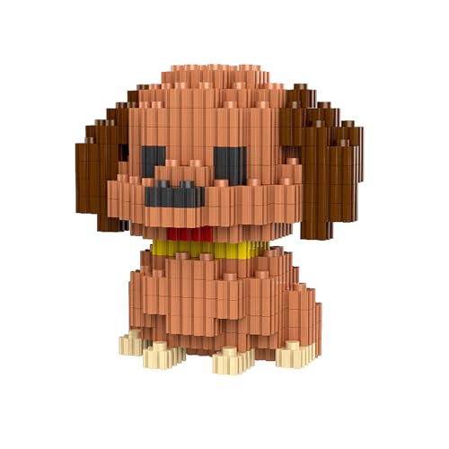 NOOLY Hund Serie Bausteine, Mini Bausteine Set Für Erwachsene Und Jungen Mädchen CLJM-01 (Golden Retriever) von NOOLY