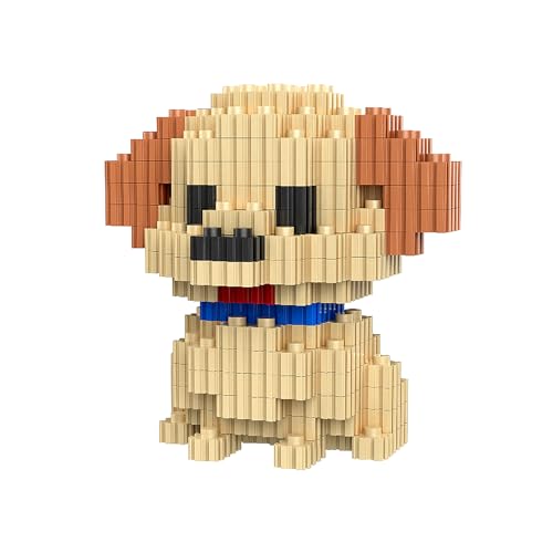 NOOLY Hund Serie Bausteine, Mini Bausteine Set Für Erwachsene Und Jungen Mädchen CLJM-01 (Labrador) von NOOLY