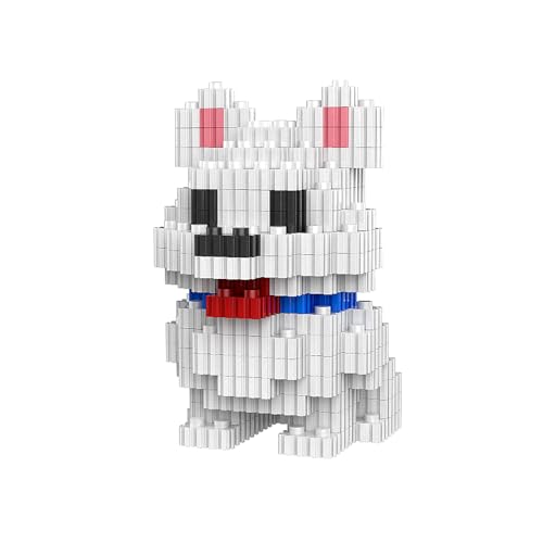 NOOLY Hund Serie Bausteine, Mini Bausteine Set Für Erwachsene Und Jungen Mädchen CLJM-01 (Samoyed) von NOOLY