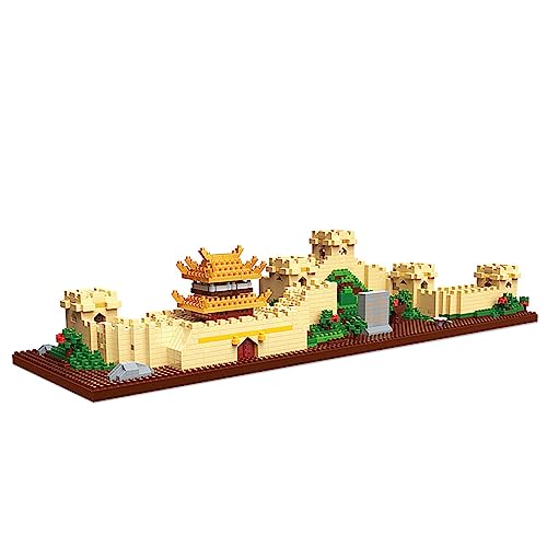 NOOLY Kinder Erwachsene Tier Mini Bausteine Set für Haus und Büro Dekoration KLJM-10 (Kleine Große Mauer,2288 Stück) von NOOLY