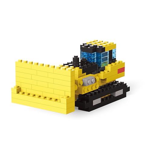 NOOLY Mini Auto Bausteine Für Jungen Und Mädchen Ab 3 Jahren WKLJM-02 (Bulldozer, 118 Stück) von NOOLY