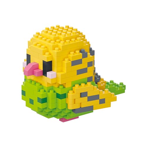 NOOLY Papagei Micro Bausteine Kits Vogel Micro Bausteine Set für Heim-und Bürodekoration WKLJM-01 253 Stück (Gelb und Grün) von NOOLY