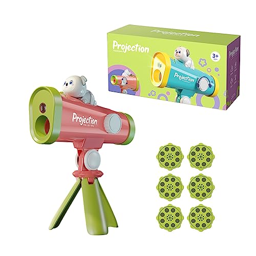 NOOLY Taschenlampe Projektor Spielzeug Für Kinder Taschenlampe Lernspielzeug 3 + Jahre Alt SYTY-01 (Rot Grün) von NOOLY