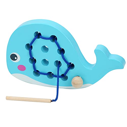 NOOLY Wal Holz Fädelspiel Lernspielzeug Früherziehung Geschenk für 3+ Jahre Alte Kleinkinder Jungen Mädchen DWCXB-01 NOOLY Wal Holz Fädelspiel Lernspielzeug Früherziehung Geschenk für 3+ Jahre Alte Kleinkinder Jungen Mädchen DWCXB-01 von NOOLY