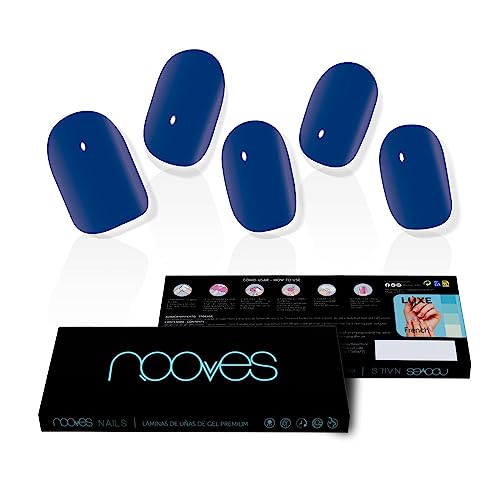 NOOVES Eaux Profondes Gel-Nagelfolien – Blau, 20 Stück, halb-gehärtete Premium-Gelnägel, Nagelaufkleber, Gel-Nagelaufkleber, inklusive 1 Nagelfeile und 1 Orangenstab, vegan NOOVES Eaux Profondes Gel-Nagelfolien – Blau, 20 Stück, halb-gehärtete Premium-Gelnägel, Nagelaufkleber, Gel-Nagelaufkleber, inklusive 1 Nagelfeile und 1 Orangenstab, vegan von NOOVES