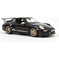 NOREV 187563 1:18 Porsche 911 GT3 RS 2009 Black & white gold metallic von NOREV