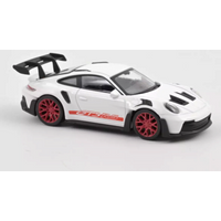 NOREV 750044 1:43 Porsche 911 GT3 RS 2022 White with Red Stickers Jet-car von NOREV