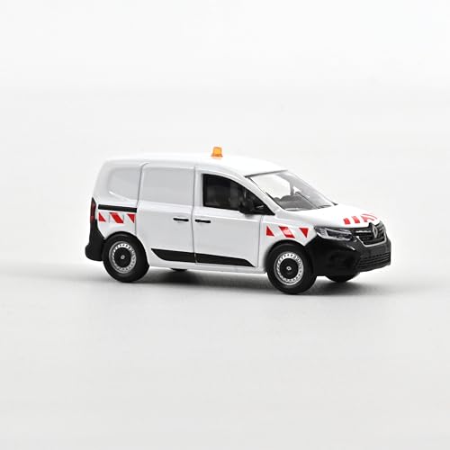 NOREV Renault Kangoo Van 2023 Weiß mit roten Streifen 1:64 von NOREV