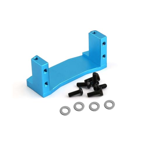 NORMICHIC RC Car Servo Mount Metal Gear Upgrade Kit for Tamiya RC Crawlers TT-02 TT02B Replacement Parts 54977 (Blue) von NORMICHIC