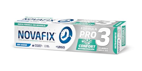 Urgo Novafix Pro3 Komfort ohne Geschmack, Haftcreme für Zahnersatz, 40 g von NOVAFIX