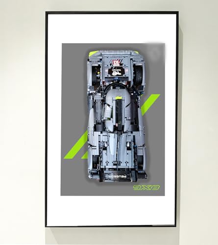 Display-Wandtafel für Lego Technic Peugeot 9X8 24H Le Mans Hybrid Hypercar 42156, 75x45cm Display-Tafel für Lego-Auto-Wandhalterung, Lego-Enthusiasten Display-Wandtafel für Lego Technic Peugeot 9X8 24H Le Mans Hybrid Hypercar 42156, 75x45cm Display-Tafel für Lego-Auto-Wandhalterung, Lego-Enthusiasten von NOVDA