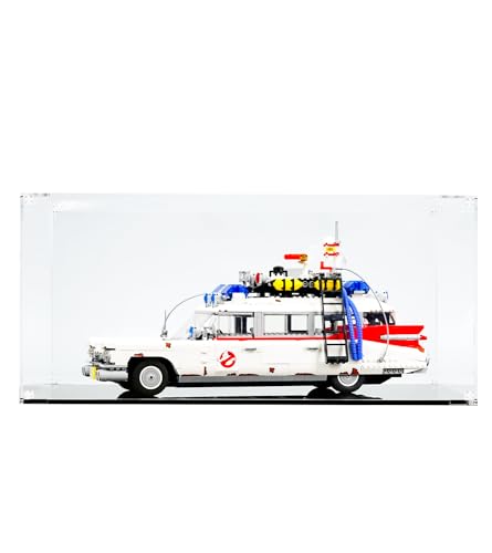 NOVDA Acryl-Vitrine für Lego Ghostbusters ECTO-1 10274, staubdichte Vitrine für Lego 10274, Größe: 55 x 35 x 25 cm (Modell Nicht im Lieferumfang enthalten) von NOVDA