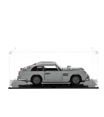 NOVDA Acryl-Vitrine für Lego James Bond Aston Martin DB5 10262, staubdichte Display-Box für Lego 10262, Größe: 45 x 20 x 15 cm (Modell Nicht im Lieferumfang enthalten) von NOVDA