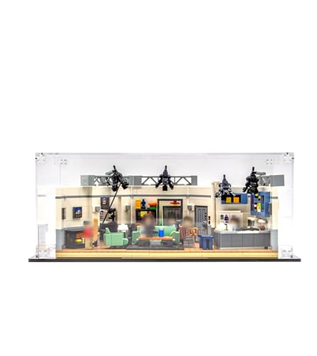 NOVDA Acryl-Vitrine für Lego Seinfeld 21328, staubdichte Display-Box für Lego 21328, Größe: 38x20x20 cm (Modell Nicht im Lieferumfang enthalten) von NOVDA