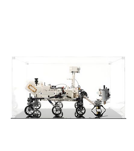 NOVDA Acryl-Vitrine für Lego Technic NASA Mars Rover Perseverance 42158, staubdichte Vitrine für Lego 42158, Größe: 40 x 25 x 25 cm (Modell Nicht im Lieferumfang enthalten) von NOVDA