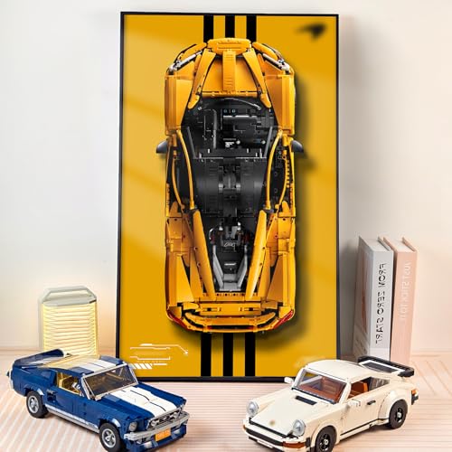 NOVDA Display Wandtafel für Lego Technic CAR (für Lego 42172 Technic McLaren P1) von NOVDA