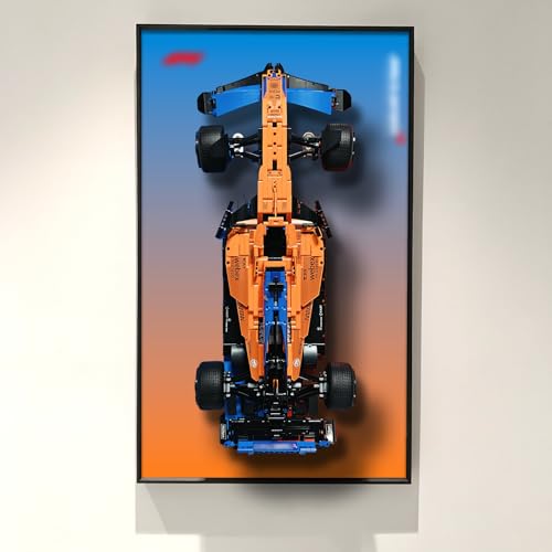 NOVDA Display-Wandtafel für Lego Technic McLaren Formel 1,75x45cm Display-Tafel für Lego 42141 Auto-Wandhalterung(Ohne Modell) von NOVDA