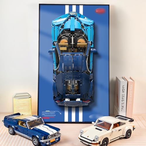 NOVDA Display-Wandtafel für Lego technic Bugatti Chiron,75x45cm Display-Tafel für Lego 42083 Auto-Wandhalterung(Ohne Modell) von NOVDA
