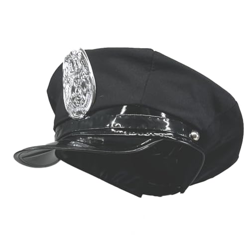 NOVELTY GIANT WWW.NOVELTYGIANT.COM Verstellbares Polizei-Kostüm für Erwachsene, Schwarz von NOVELTY GIANT WWW.NOVELTYGIANT.COM