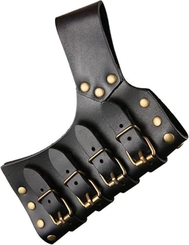 Vintage Mittelalter Schwert Frosch Scheide Schwert Holster mit Verstellbarem Seil für Halloween Ritter Pirat Assassin Wikinger Performance Cosplay Kostüm Bühne, Schwarz, Medium von NOWNIN