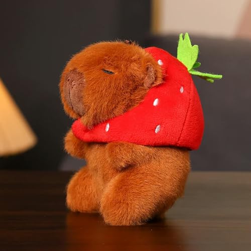 NOpinz Capybara Plüsch Anhänger Rucksack niedlich Kuscheltier Mädchen Weihnachten Geburtstag Geschenk Kinder Spielzeug Dekoration 12cm 2 von NOpinz