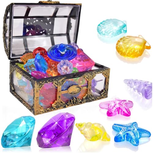 Tauchspielzeug für Kinder 30 Stück Tauchjuwel Pool Spielzeug Kunststoff Diamanten, Diamanten Bunt mit Unterwasserschatzkiste, Gastgeschenke, Spielzeug Edelstein Für Kinder Mädchen Junge Tauchspielzeug für Kinder 30 Stück Tauchjuwel Pool Spielzeug Kunststoff Diamanten, Diamanten Bunt mit Unterwasserschatzkiste, Gastgeschenke, Spielzeug Edelstein Für Kinder Mädchen Junge von NPPHCYG