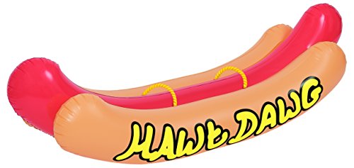 NPW NPW55054 Extra große Novelty Hot Dog Luftmatratze – Riesen Hawt von Pop Fix von NPW