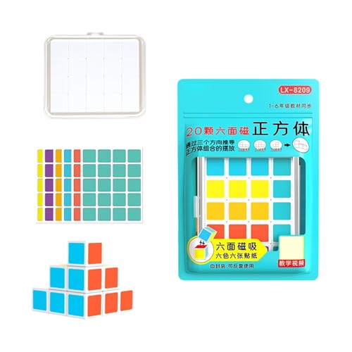20pcs 6 Farbmagnetische Würfel Bausteine Bildungsmathematikspielzeug Für Kinder Mathematik Lernen Abs Magnetisch Für Räumliche Argumentation 20pcs 6 Farbmagnetische Würfel Bausteine Bildungsmathematikspielzeug Für Kinder Mathematik Lernen Abs Magnetisch Für Räumliche Argumentation von NPXUAMTJ