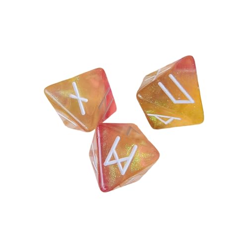 3 x 8 Gesichtswürfel, ergonomisch, leicht, Reise-Spielzubehör, Tarots-Kartenzubehör 3 x 8 Gesichtswürfel, ergonomisch, leicht, Reise-Spielzubehör, Tarots-Kartenzubehör von NPXUAMTJ